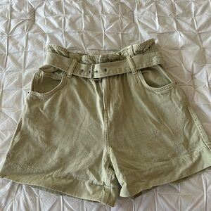 Forever 21 Sage Green Women's Cargo Shorts
